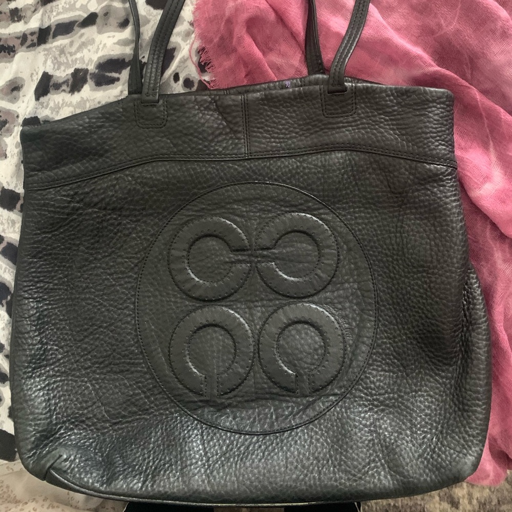 Coach Julia black leather bag